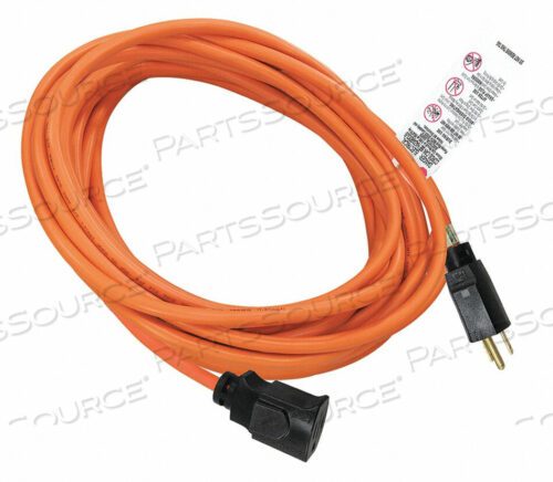 OEM#: 52NY15УДЛИНИТЕЛЬ ДЛЯ ШНУРА ПИТАНИЯ, 25 ФУТОВ, 13 А, 125 В переменного тока, 16 AWG, NEMA 5-15P - NEMA 5-15R, ОРАНЖЕВЫЙ от Power First