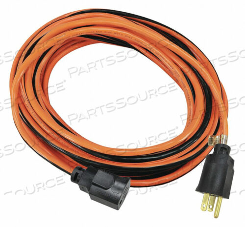 OEM#: 52NY20УДЛИНИТЕЛЬ ДЛЯ ШНУРА ПИТАНИЯ, 25 ФУТОВ, 15 А, 125 В переменного тока, 14 AWG, NEMA 5-15P - NEMA 5-15R, ОРАНЖЕВЫЙ С ЧЕРНОЙ ПОЛОСОЙ от Power First