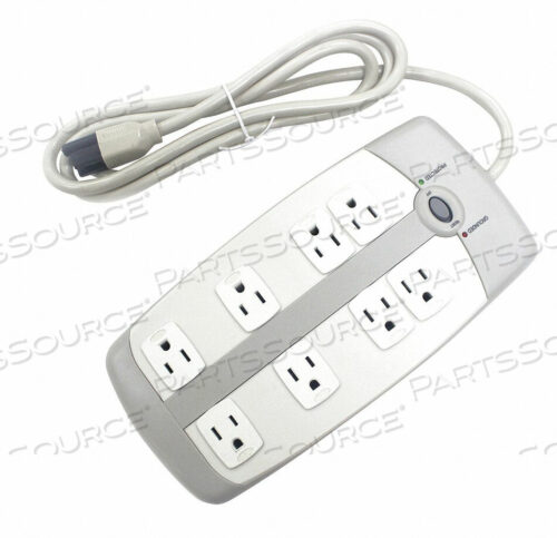 OEM#: 52NY57SURGE PROTECTOR OUTLET STRIP, 6 ФУТОВ, 15 А, 125 В переменного тока, 14 AWG, NEMA 5-15P - NEMA 5-15R, БЕЛЫЙ от Power First