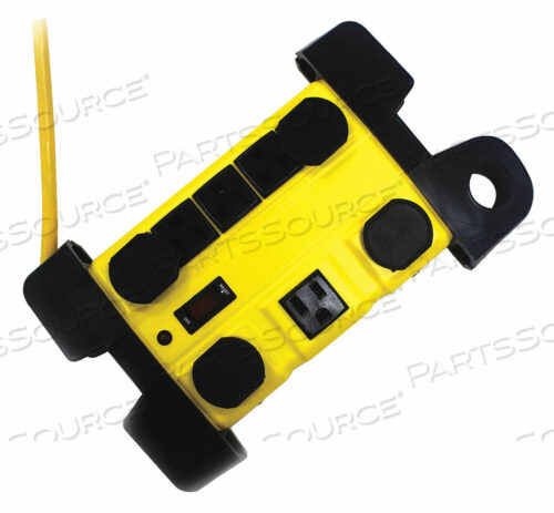 OEM#: 52NY58SURGE PROTECTOR OUTLET STRIP, 12 ФУТОВ, 15 А, 125 В переменного тока, 14 AWG, NEMA 5-15P - NEMA 5-15R, ЖЕЛТЫЙ от Power First