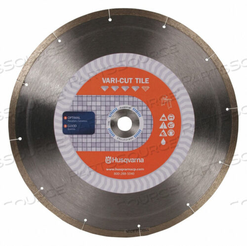 OEM#: VARI-CUT TILE 4DIAMOND SAW BLADE ДИАМЕТР ДИАМЕТРА 4 ДЮЙМА от Husqvarna