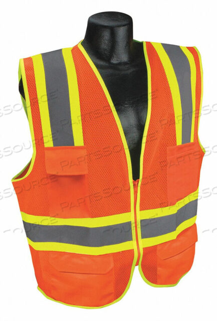 OEM#: 53YM29J6027 HIGH VISIBILITY VEST ORANGE/RED 3XL by Condor