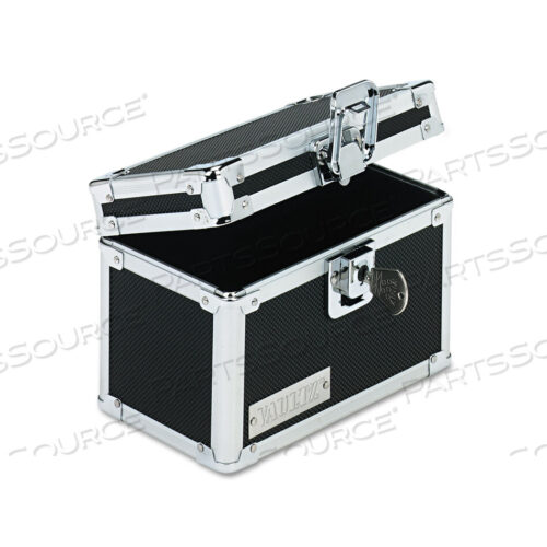 OEM#: VZ01169VAULTZ ЗАМОК ДЛЯ КАРТОЧЕК С ОТКИДЫВАЮЩЕЙСЯ КРЫШКОЙ, ВМЕЩАЕТ 350 КАРТ 3 X 5, 6 X 4 X 4,25, ЧЕРНЫЙ от Vaultz