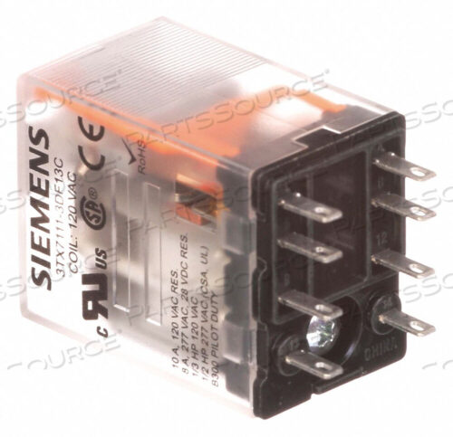 OEM#: 3TX7111-3DF13CRELAY DPDT 10A 120VAC RELAY DPDT 10A 120 от Siemens
