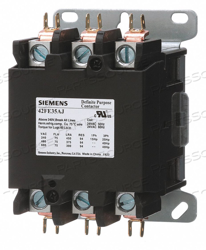 OEM#: 42FE35ALКОНТАКТОР ОПРЕДЕЛЕННОГО НАЗНАЧЕНИЯ 3-ПОЛЮСНЫЙ 75A от Siemens