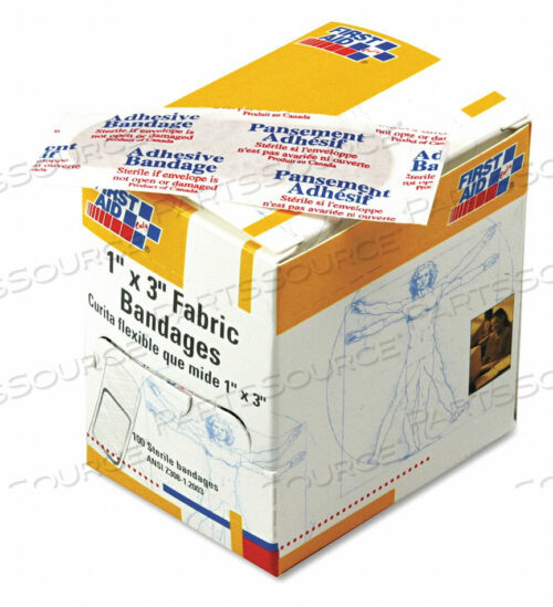 OEM#: G-122FABRIC BANDAGES 1X3 PK100 от First Aid Only