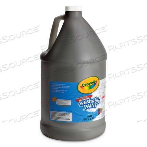 OEM#: 542128051WASHABLE PAINT, BLACK, 1 GAL BOTTLE by Crayola