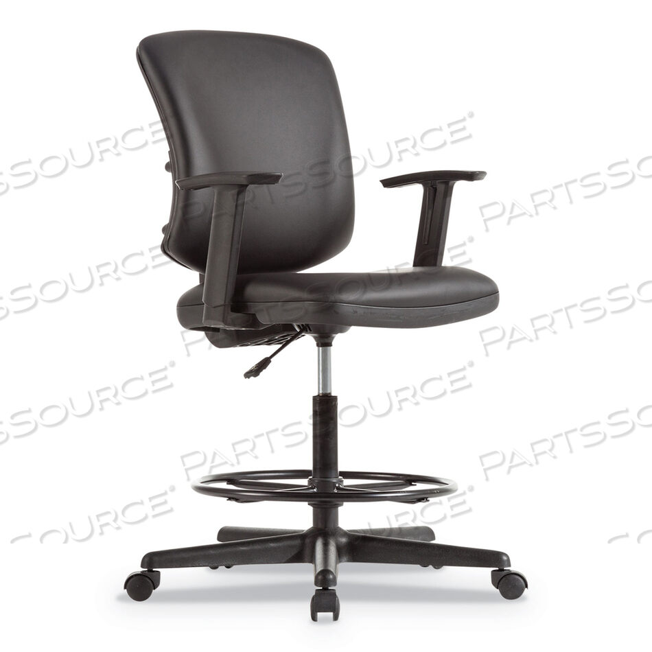 OEM#: ALETE4619ALERA EVERYDAY TASK STOOL, СИДЕНЬЕ/СПИНКА ИЗ КОЖИ, ВЫДЕРЖИВАЕТ НАГРУЗКУ ДО 275 ФУНТОВ, ВЫСОТА СИДЕНЬЯ ОТ 20,9 ДО 29,6, ЧЕРНЫЙ от Alera
