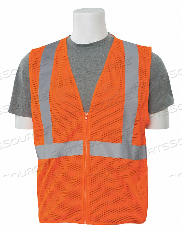 OEM#: 61453AWARE WEAR ANSI CLASS 2 ECONOMY MESH VEST, - ORANGE, SIZE M by ERB Safety