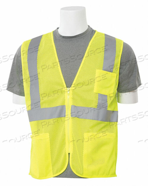 OEM#: 61650AWARE WEAR ANSI CLASS 2 ECONOMY MESH VEST, - LIME, SIZE 2XL by ERB Safety
