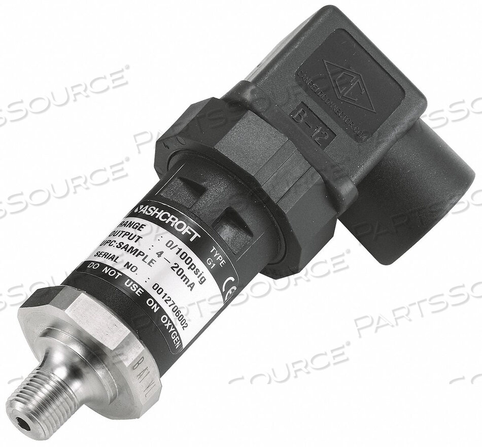 OEM#: G17M0115CD500#D3878 ПРЕОБРАЗОВАТЕЛЬ 0–500 PSI ВЫХОД 1–5 В ПОСТОЯННОГО ТОКА от Ashcroft Inc.