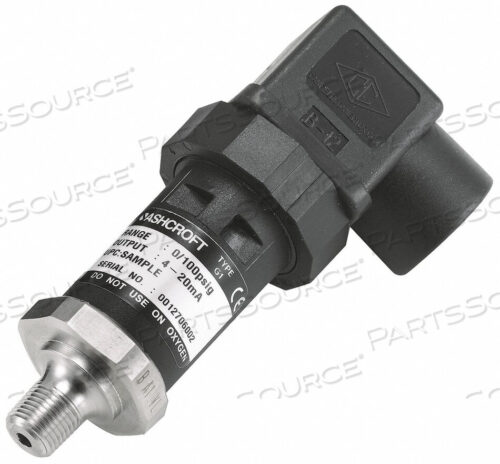 OEM#: G17M0142CDVAC/30#D3852 ДАТЧИК ДАВЛЕНИЯ 30 ДЮЙМОВ РТ.СТ. ВАКУУМ. ДО 30PSI от Ashcroft Inc.
