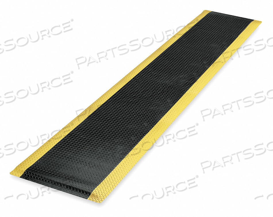 OEM#: 479C0024YBANTIFATIGUE RUNNER BLACK YLLWBRDR 2X14FT от Notrax