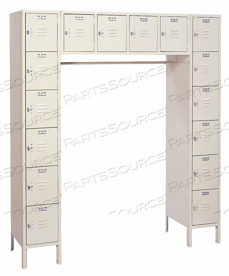 OEM#: PP5990BOX LOCKR/COAT ROD LVRD 6 WIDE PUTTY by Lyon