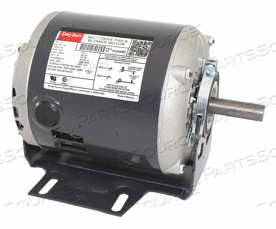 OEM#: 5K260MOTOR 1/4 HP SPLIT PH 1725 RPM 115 В от DAYTON ELECTRIC MANUFACTURING CO