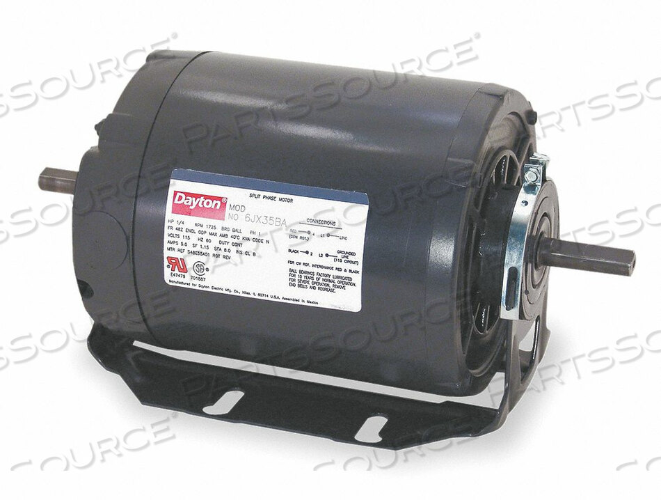 OEM#: 5K600BATOOL MOTOR 2-SHAFT 1/3HP 3450RPM 115V от DAYTON ELECTRIC MANUFACTURING CO