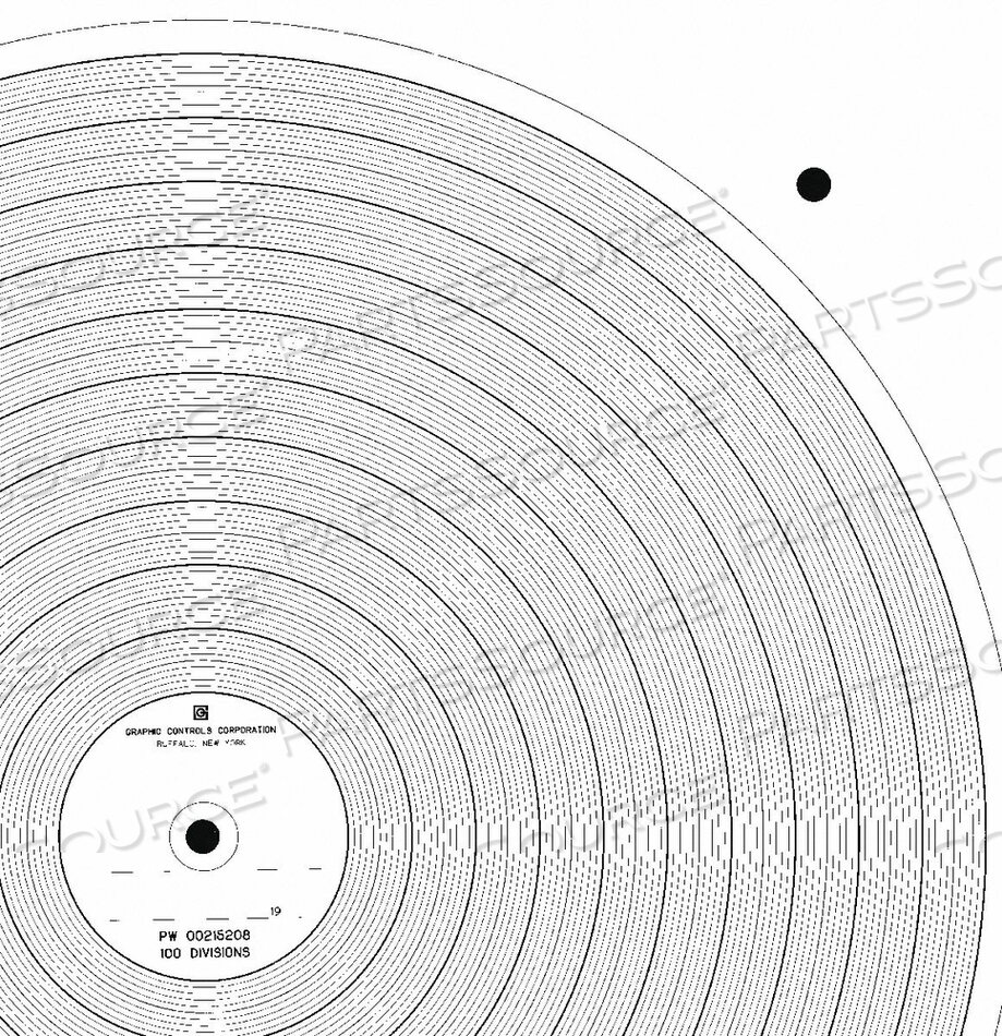 OEM#: PW 00215208CHART 11.875 IN NO RANGE PK100 от Graphic Controls, LLC