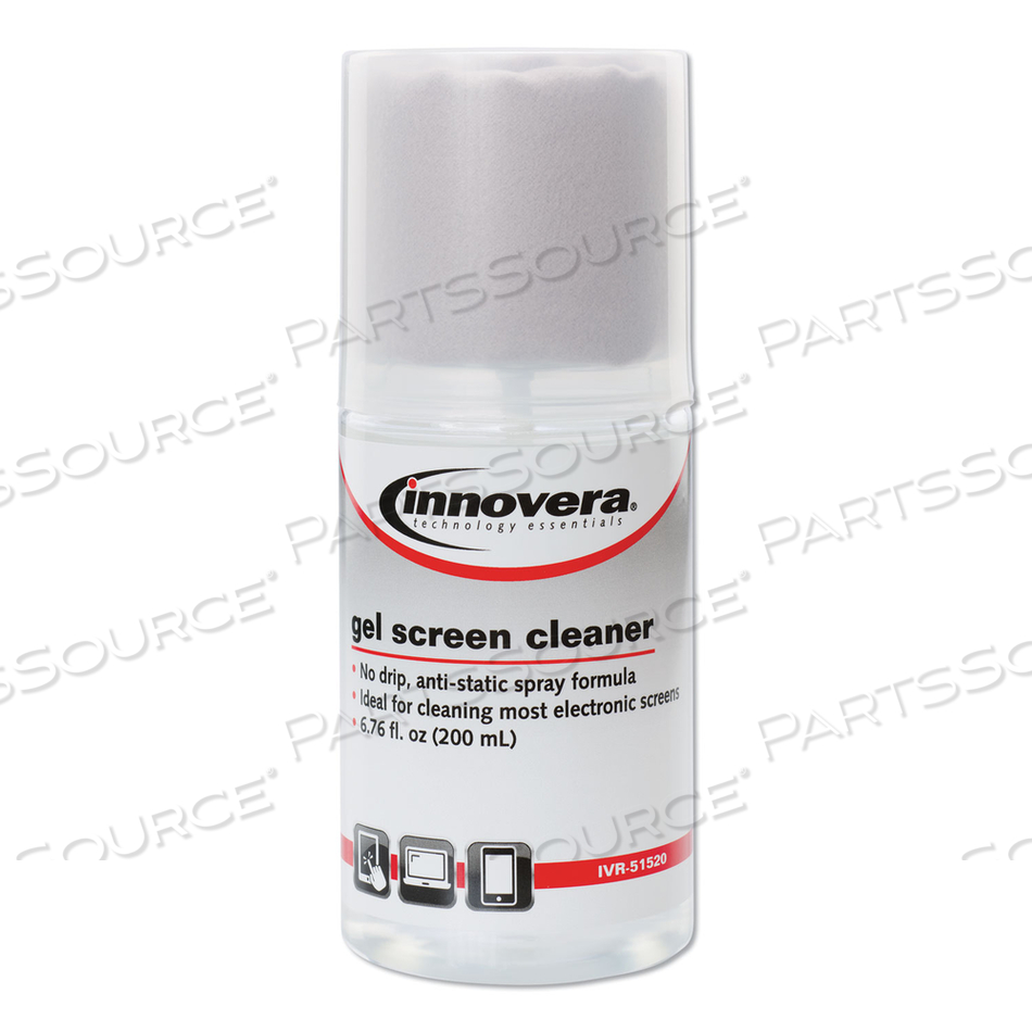 OEM#: IVR51520АНТИСТАТИЧЕСКИЙ ГЕЛЕВЫЙ ОЧИСТИТЕЛЬ ЭКРАНА, С СЕРОЙ МИКРОФИБРОВОЙ САЛФЕТКОЙ, 4 УНЦИИ, ФЛАКОН-РАСПЫЛИТЕЛЬ от Innovera