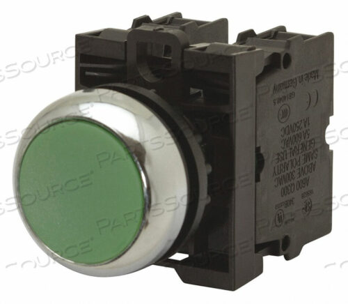 OEM#: M22-DL-G-K10-230GSWITCH, КНОПКА, С ПОДСВЕТКОЙ, 1-НО, 85-264 В переменного тока, ЗЕЛЕНЫЙ от Eaton
