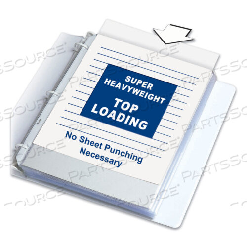 OEM#: 61008SUPER HEAVYWEIGHT POLY SHEET PROTECTORS, NON-GLARE, 2, 11 X 8.5, 50/BOX by C-Line