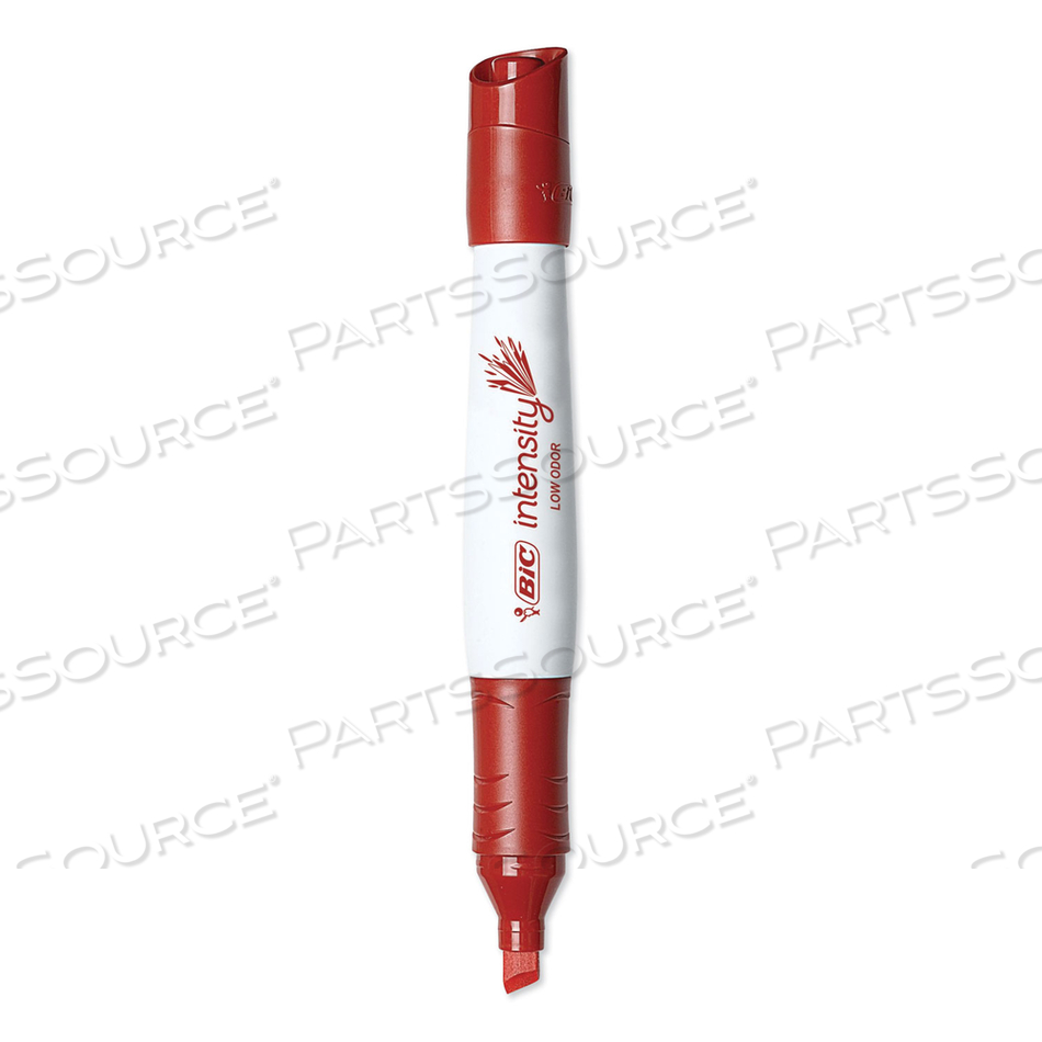 OEM#: GDEM11 REDINTENSITY LOW ODORD CHISEL TIP СУХОСТИРАЕМЫЙ МАРКЕР, СВЕРХШИРОКИЙ ПУЛЕВОЙ НАКОНЕЧНИК, КРАСНЫЙ, ДЮЖИНА от BIC