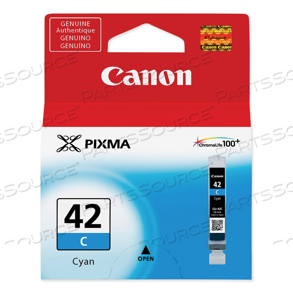 OEM#: 6385B0026385B002 (CLI-42) CHROMALIFE100+ INK, CYAN by Canon (Consumer Electronics)