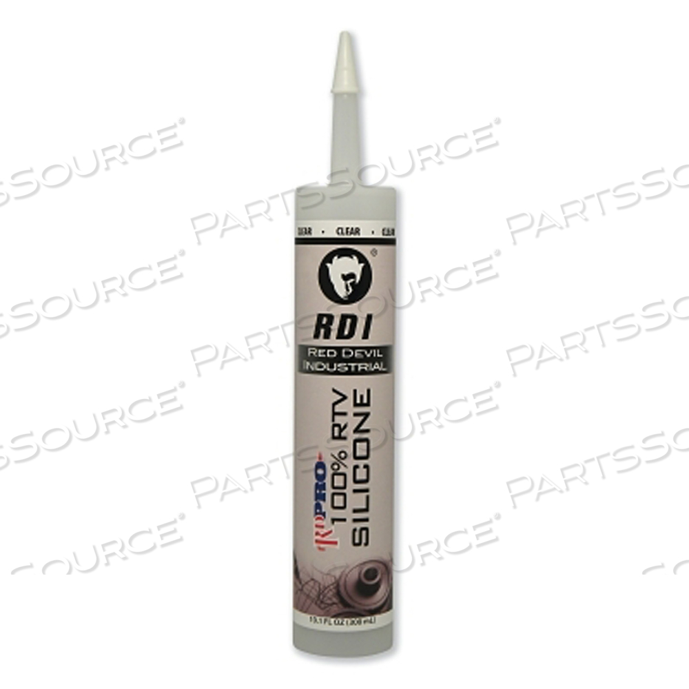 OEM#: 0826OIRD PRO ПРОМЫШЛЕННЫЙ ГЕРМЕТИК RTV, КАРТРИДЖ 10,1 УНЦИЙ, ПРОЗРАЧНЫЙ от Red Devil