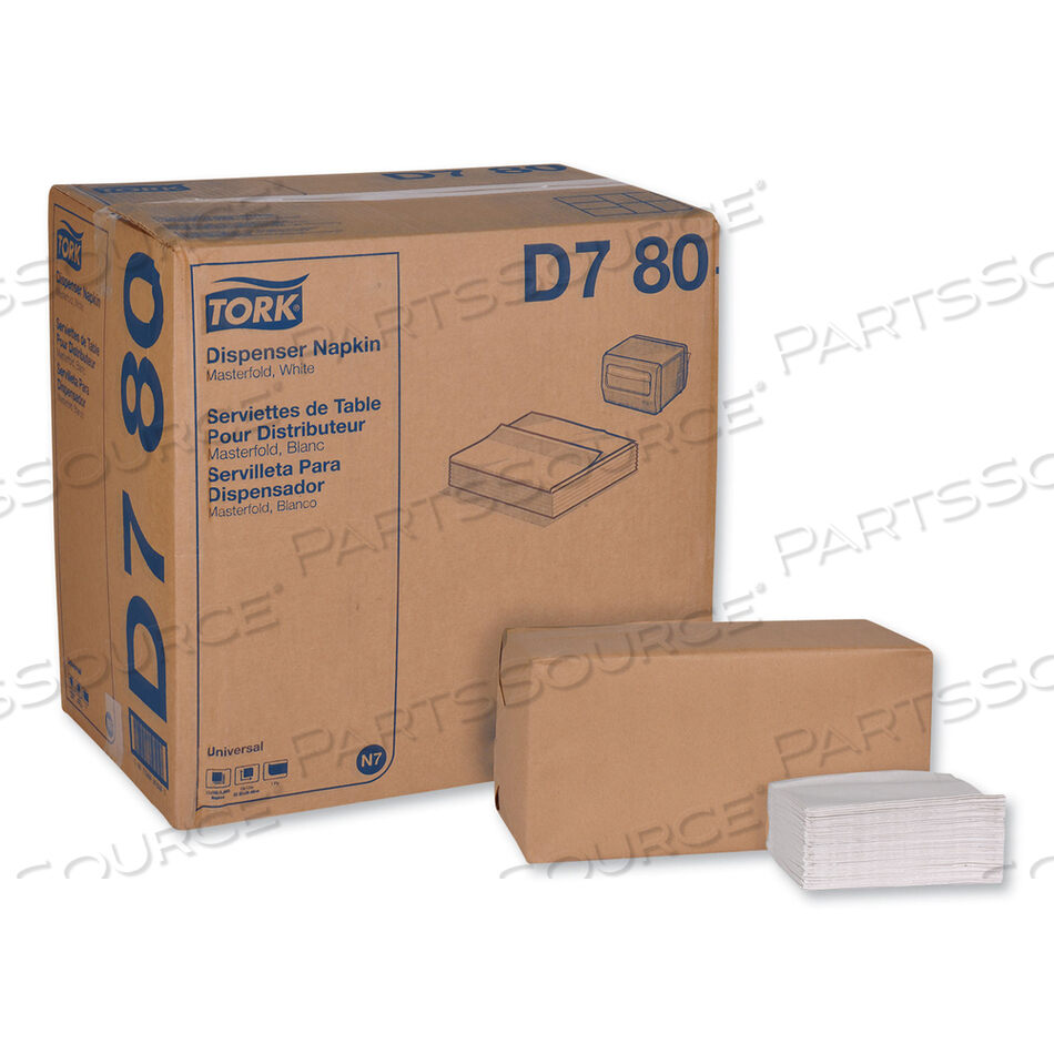 OEM#: D780САЛФЕТКИ-ДИСПЕНСЕР UNIVERSAL MASTERFOLD, 1-СЛОЙНЫЕ, 13 X 12, БЕЛЫЕ, 6000/КОРОБКА от Tork