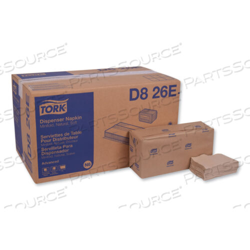 OEM#: D826EADVANCED МЯГКИЕ САЛФЕТКИ МИНИ-СЛОЖЕНИЯ ДЛЯ ДИСПЕНСЕРА, 1-СЛОЙНЫЕ, 13 X 12, НАТУРАЛЬНЫЕ, 6000/КОРОБКА от Tork