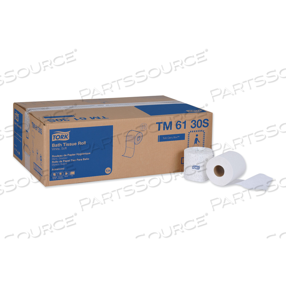 OEM#: TM6130SADVANCED БАННАЯ САЛФЕТКА, БЕЗОПАСНАЯ ДЛЯ СЕПТИКОВ, 2-СЛОЙНАЯ, БЕЛАЯ, 500 ЛИСТОВ/РУЛОН, 48 РУЛОНОВ/КОРОБКА от Tork