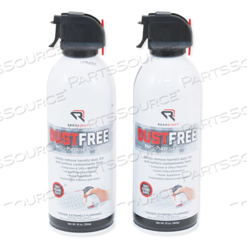 OEM#: RR3722DUSTFREE MULTIPURPOSE DUSTER, 10 OZ CAN, 2/PACK by Read Right