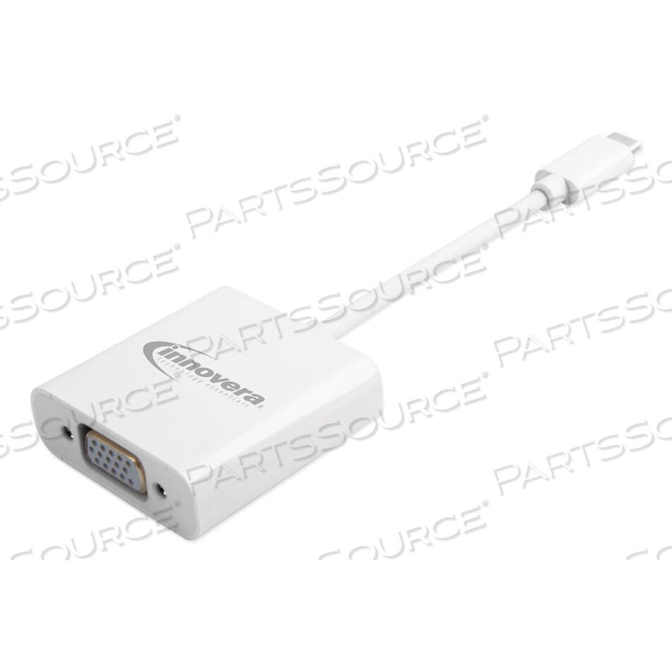 OEM#: IVR50040USB TYPE-C VGA АДАПТЕР, USB-C/VGA, 0,65 ФУТА, БЕЛЫЙ от Innovera