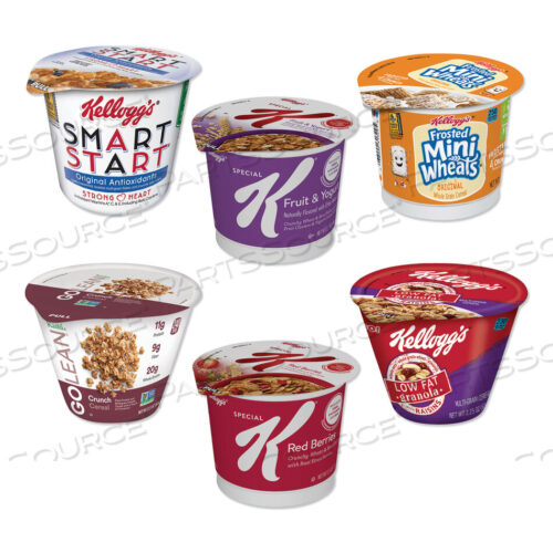 OEM#: 5X0404ХЛОПЬЯ ДЛЯ ЗАВТРАКА - ОДИНОЧНАЯ ПОРЦИЯ, КЛАССИЧЕСКИЙ АССОРТИМЕНТ ЗДОРОВОГО ПОРЦИИ, ЧАШКА 2,2 УНЦИИ, 60 ШТУК В КОРОБКЕ от Kelloggs