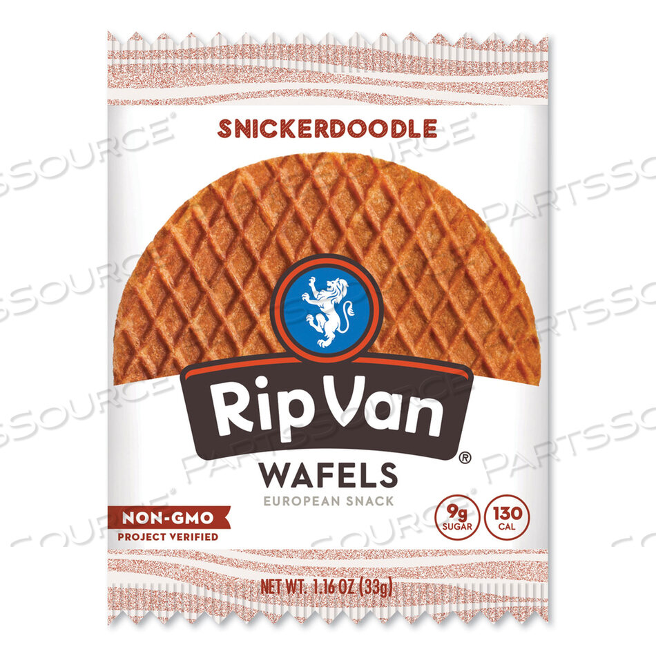 OEM#: RVW00377ВАФЛИ - ОДИНОЧНАЯ ПОРЦИЯ, SNICKERDOODLE, УПАКОВКА 1,16 УНЦИИ, 12/КОРОБКА от Rip Van