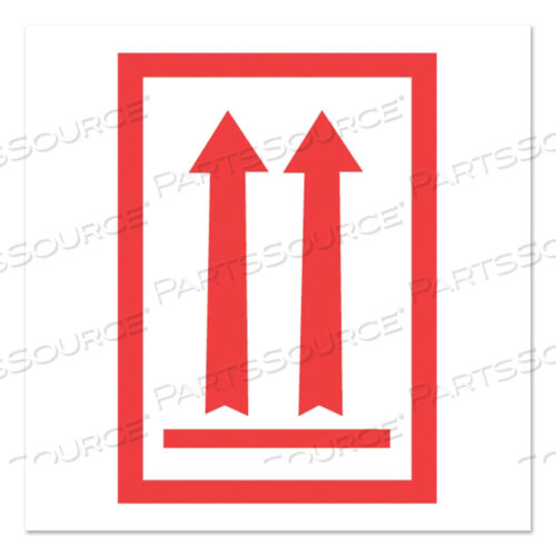 OEM#: DL1930CПРЕДВАРИТЕЛЬНО НАПЕЧАТАННЫЕ ЭТИКЕТКИ С СООБЩЕНИЯМИ, СИМВОЛ СТРЕЛКИ ВВЕРХ, 3 X 5, БЕЛЫЕ/КРАСНЫЕ, 500/РУЛОН от Decker Tape Products