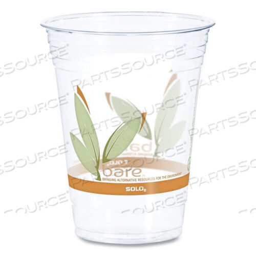 OEM#: RTP16DBAREBARE ECO-FORWARD RPET COLD CUPS, 16-18 УНЦИЙ, ДИЗАЙН В ВИДЕ ЛИСТА, ПРОЗРАЧНЫЕ, 50 ШТ./УПАКОВКА, 20 УПАКОВОК/КОРОБКА от Dart Container Corporation