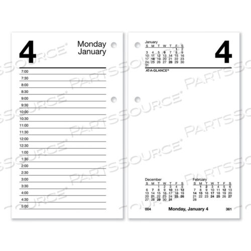 OEM#: E717-50ЗАПАСНОЙ СТОЙКА ДЛЯ НАСТОЛЬНОГО КАЛЕНДАРЯ, 3,5 X 6, БЕЛЫЕ ЛИСТЫ, 2023 г. от At-A-Glance