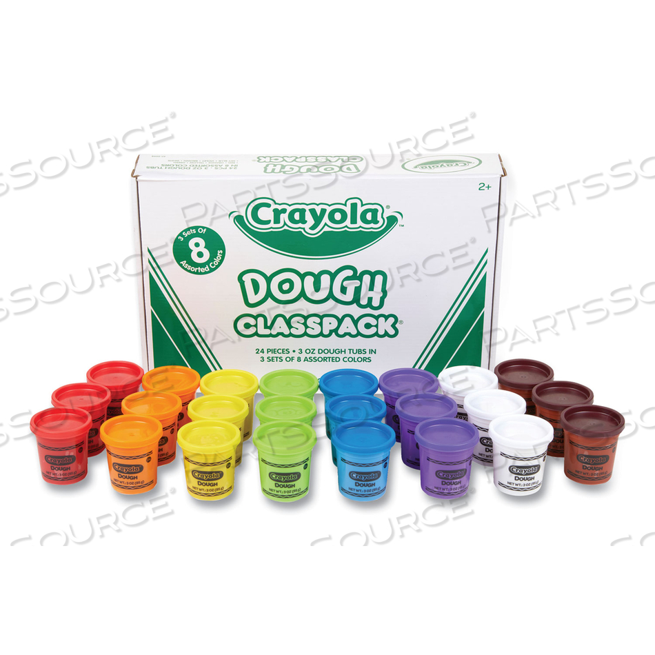 OEM#: 57-0171УПАКОВКА КЛАССА ТЕСТО, 3 УНЦИИ, 8 РАЗНЫХ ЦВЕТОВ, 24 ШТ./УПАКОВКА от Crayola
