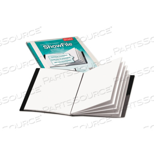 OEM#: 50132CBSHOWFILE ДИСПЛЕЙ-КНИГА С ИНДИВИДУАЛЬНЫМ КАРМАНОМ В ОБЛОЖКЕ, 12 ОБЛОЖЕК ФОРМАТА LETTER, ЧЕРНАЯ от Cardinal