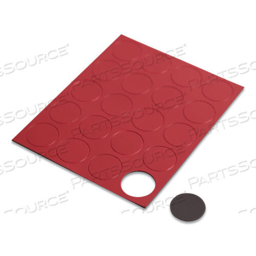 OEM#: 5145U00-24HEAVY-DUTY BOARD MAGNETS, CIRCLES, RED, 0.75 DIAMETER, 20/PACK by U Brands