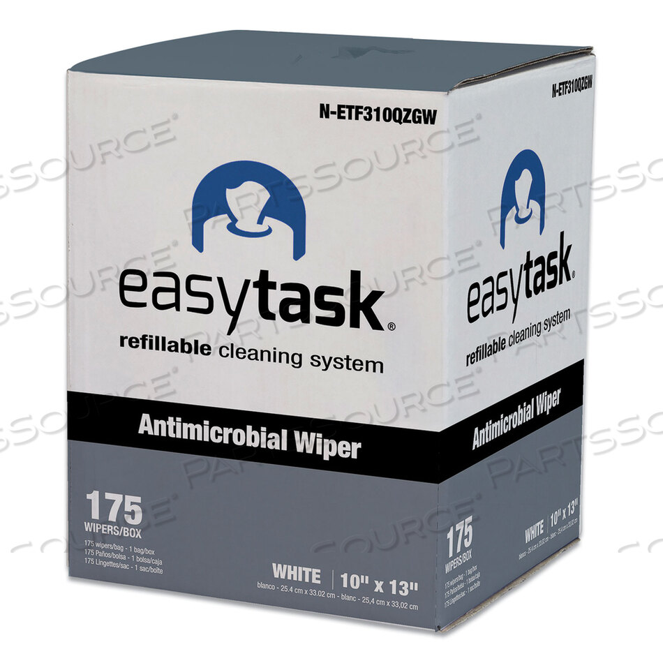 OEM#: NETF310QZGWEASY TASK F310 САЛФЕТКА, СЛОЖЕННАЯ В ЧЕТВЕРТЬ, 10 X 13, СУМКА НА МОЛНИИ, 175/ПАКЕТ от Hospeco