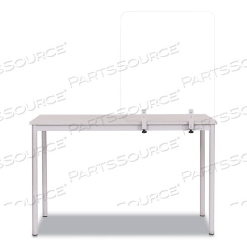 OEM#: GL2001393БЕЗРАМНЫЙ СТЕКЛЯННЫЙ РАЗДЕЛИТЕЛЬ СТОЛА СЕРИИ PROTECTOR, 35,4 X 0,16 X 35,4, ПРОЗРАЧНЫЙ/АЛЮМИНИЙ от MasterVision