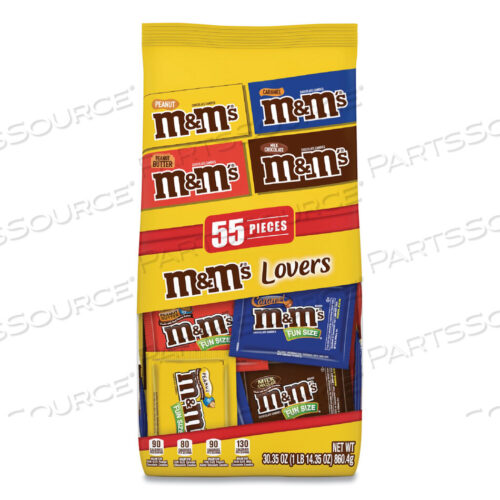 OEM#: 10040000560255СМЕСЬ FUN SIZE VARIETY, ВКУСЫ КАРАМЕЛИ, МОЛОЧНОГО ШОКОЛАДА, АРАХИСА, АРАХИСОВОГО МАСЛА, ПАКЕТ 30,35 УНЦИЙ, 55 УПАКОВОК от M & Ms