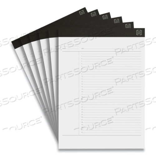 OEM#: TR59923/TR57379NOTEPADS, PROJECT-MANAGEMENT FORMAT, 50 WHITE 8.5 X 11.75 SHEETS, 6/PACK by TRU RED