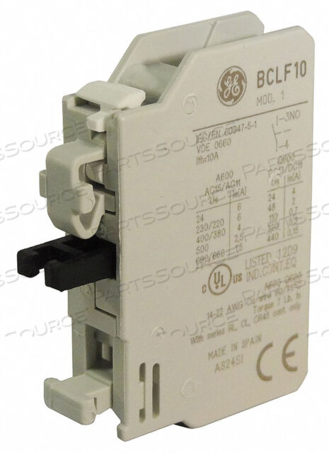 БЛОК КОНТАКТОВ AUX 1NO СТАНДАРТНЫЙ ПЕРЕДНИЙ MTG