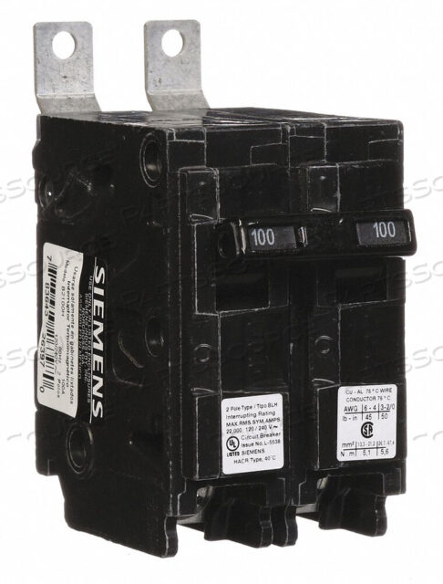 OEM#: B2110HCВЫКЛЮЧАТЕЛЬ 110A BOLT ON 120/240V 2P от Siemens