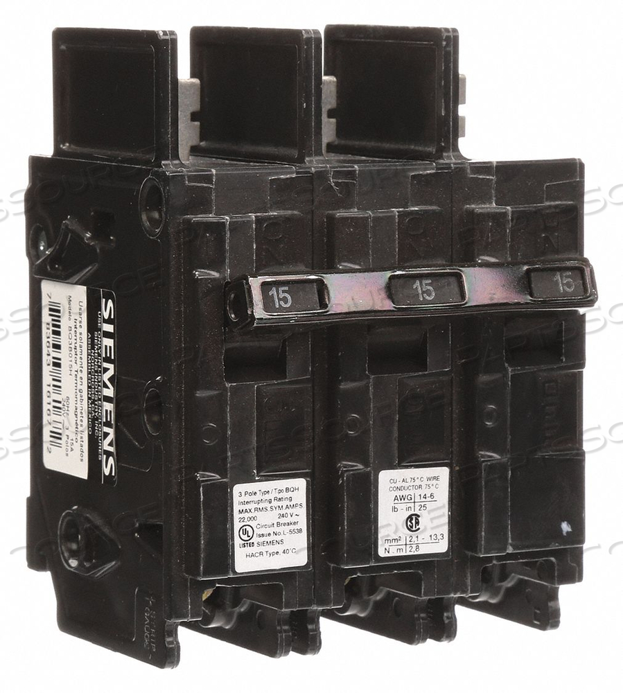 OEM#: BQ3B090HCВЫКЛЮЧАТЕЛЬ 90A BOLT ON 240V 3P от Siemens
