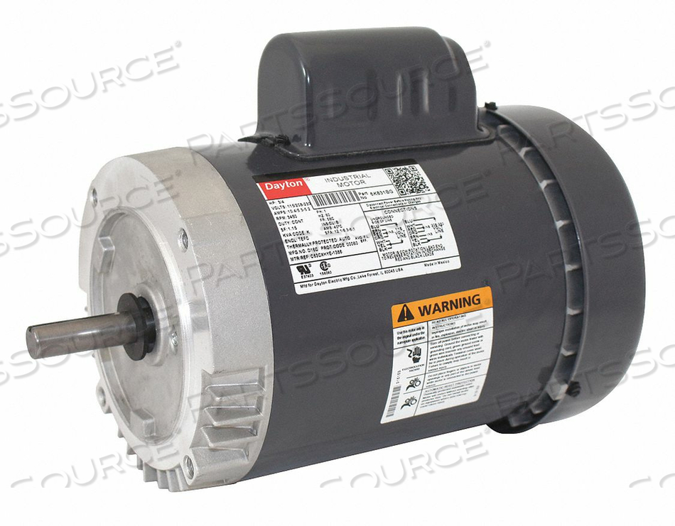 OEM#: 6K831GP MTR CS TEFC 3/4 л.с. 3450 об./мин 56C от DAYTON ELECTRIC MANUFACTURING CO