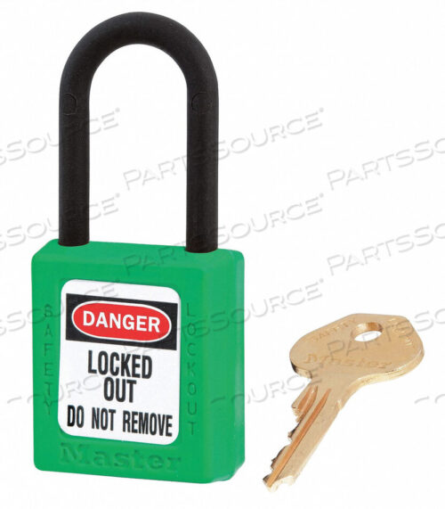 OEM#: 406KAS6GRNDIELECTRIC ZENEX SAFETY PADLOCK, ЗЕЛЕНЫЙ, 6/SET от Master Lock