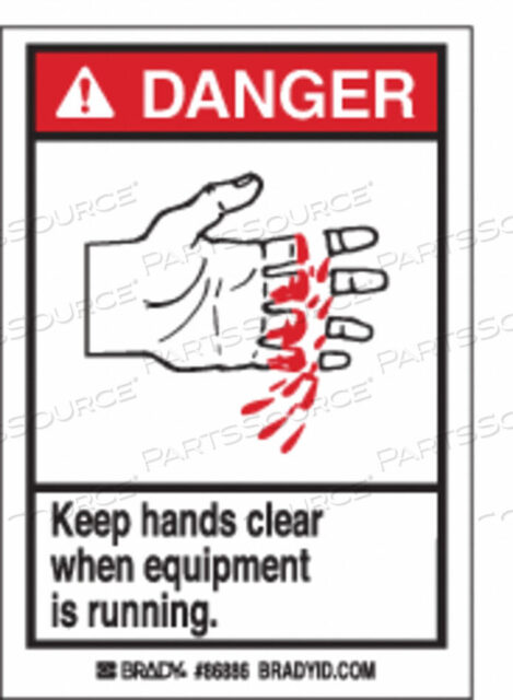 OEM#: 86886ЭТИКЕТКА ДЛЯ МАШИНЫ/ОБОРУДОВАНИЯ 5 ДЮЙМОВ H PK5 от Brady Americas